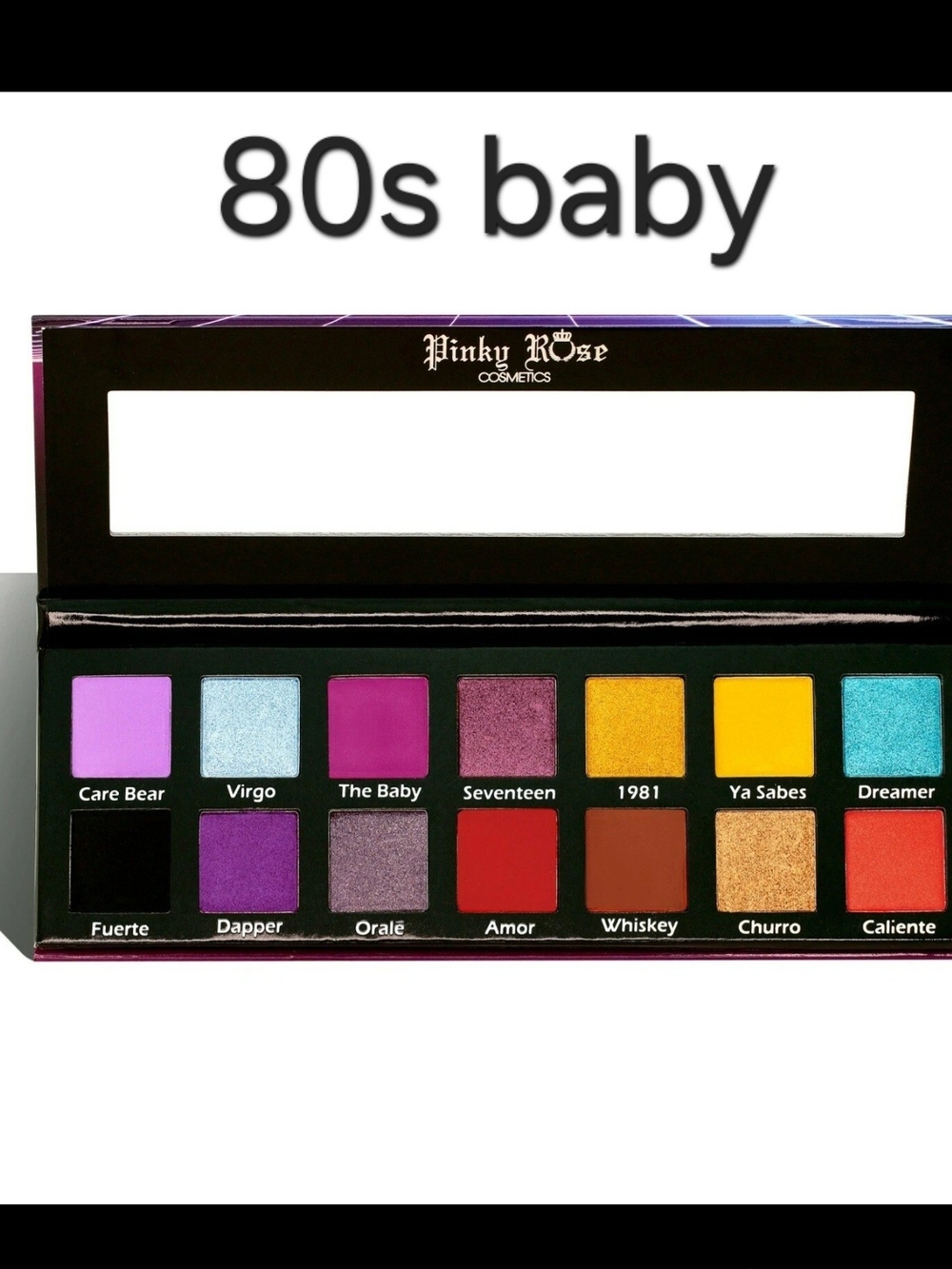 Pinky Rose Cosmetics 80's Baby Eyeshadow Palette NIB